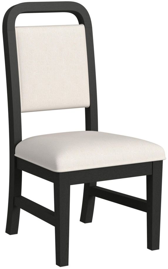 Elements International Ridgemont 5-Piece Black Grain/White Dining Set-3