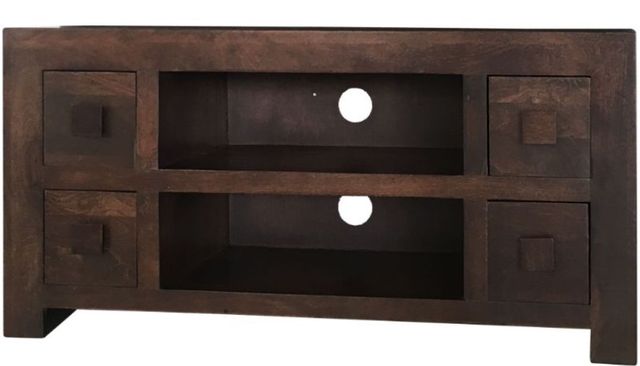 Jaipur Furniture Dakota Dark Brown 4-Drawer Plazma TV Unit-0