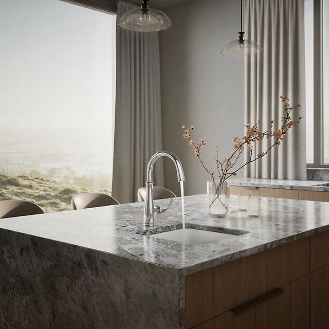 KOHLER® Bellera® Polished Chrome Single-Handle Bar Sink Faucet-2
