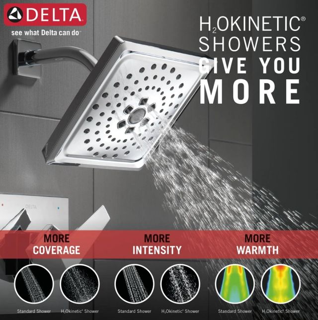 Delta Trillian® 17 Series Lumicoat® Chrome H2Okinetic Shower Only Trim-1
