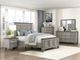 Homelegance® Renton Antique Gray/Brown Eastern King Panel Bed-1