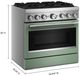 KitchenAid® 36" Cardamom Pro Style Dual Fuel Range with No Preheat Air Fry Mode-2