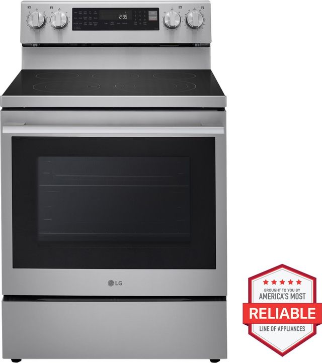 LG 30" PrintProof® Stainless Steel Freestanding Electric Range with ProBake Convection®-2