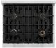 ZLINE Classic 30" Stainless Steel Pro Style Gas Range with White Matte Door-4