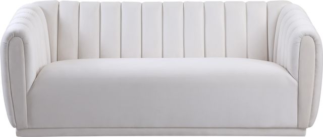 Meridian Furniture Dixie Cream Velvet Sofa-1