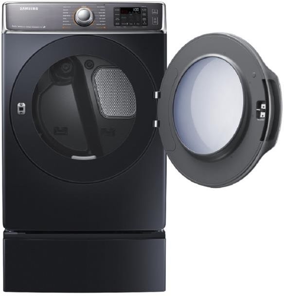 Samsung 9100 Series 9.5 Cu. Ft. Onyx Front Load Electric Dryer-4