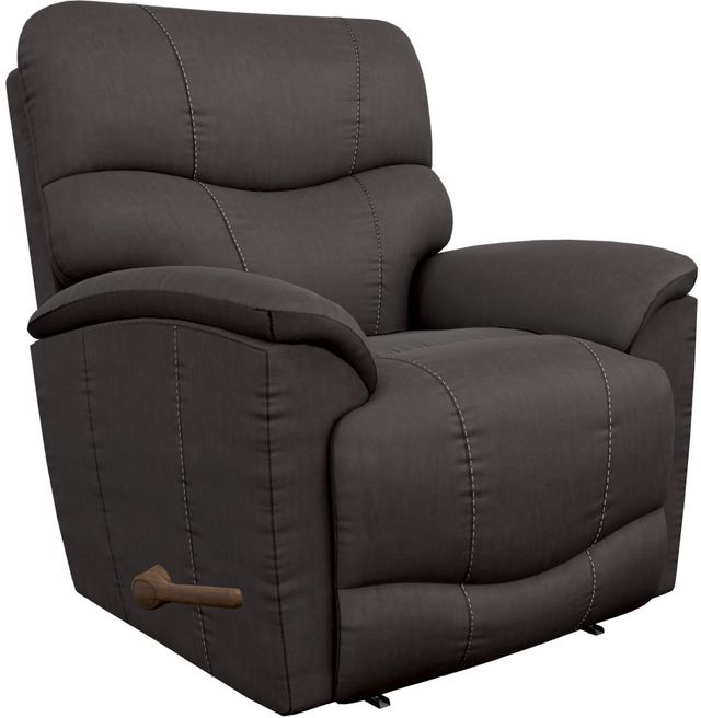 La-Z-Boy® Trouper Walnut Leather Manual Wall Recliner-0