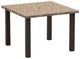 Homecrest™ Outdoor Living Customizable Slate Aluminum/Stone 42" Square Outdoor Dining Table with Hole-0