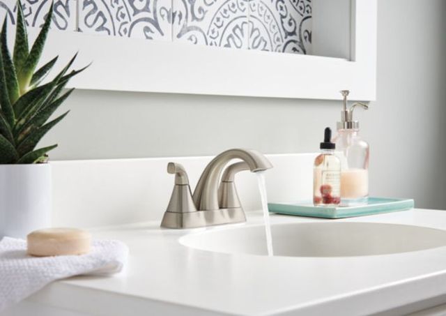 Peerless Parkwood® Brushed Nickel 2-Handle Centerset Lavatory Faucet-2
