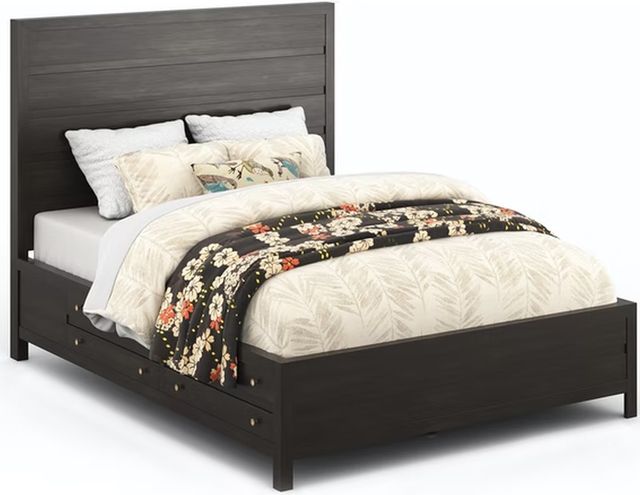 Flexsteel® Cologne Dark Brown Queen Storage Bed-0