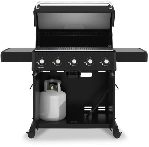 Broil King® Crown™ 520 63" 5-Burner Black Freestanding Natural Gas Grill-3