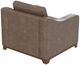 International Furniture Direct Natural Parota Brown Leather Accent Chair-3