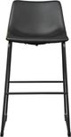 Signature Design by Ashley® Centiar Black Tall Upholstered Barstool- Set of 2-1