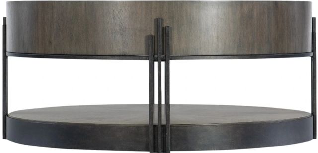 Hooker® Furniture Commerce and Market Skyline Dark Bronze/Dark Natural Wood Cocktail Table-2