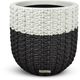 Le Present White and Black 19" Basket Planter-0