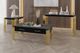 New Classic® Home Furnishings Empire Black End Table with Gold Base-1