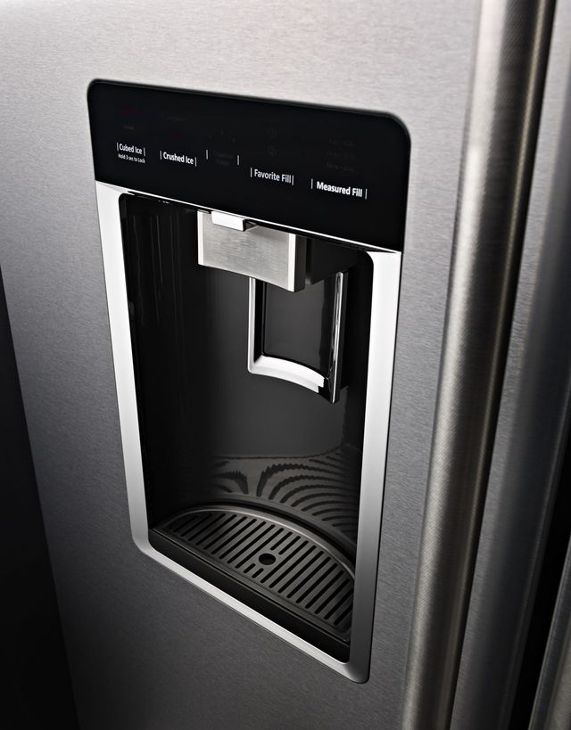 KitchenAid® 36 in. 23.8 Cu. Ft. Stainless Steel with PrintShield™ Finish Counter Depth French Door Refrigerator-3