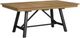 Intercon Newport Natural Oak Dining Table with Black Trestle Base-0