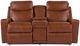 La-Z-Boy® Emmons Oak Leather Manual Reclining Loveseat with Console-1