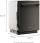 KitchenAid® 24" Black Ore 360° Max Jets™ Third Rack Top Control Built-In Dishwasher with Advanced ProDry™ System-4