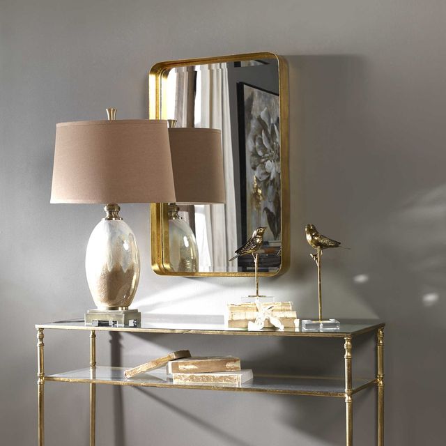 Uttermost® Crofton Antique Gold Vanity Mirror-3