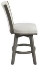 Homelegance® Corvallis Beige/Wire Brushed Gray Swivel Counter Height Chair-3