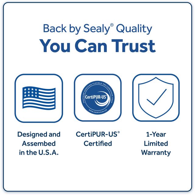Sealy® Carrington Chase Erie 7" Foam Medium Firm Tight Top Queen Mattress-6