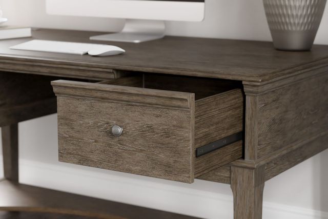 Signature Design by Ashley® Janismore Weathered Gray Office Storage Leg Desk-3