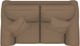 La-Z-Boy® Pembroke Bronze Loveseat with Brass Nailhead Trim-4