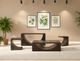 International Furniture Direct Dark Mezquite Black End Table-1