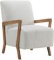 Elements International Enzo White Accent Chair-1