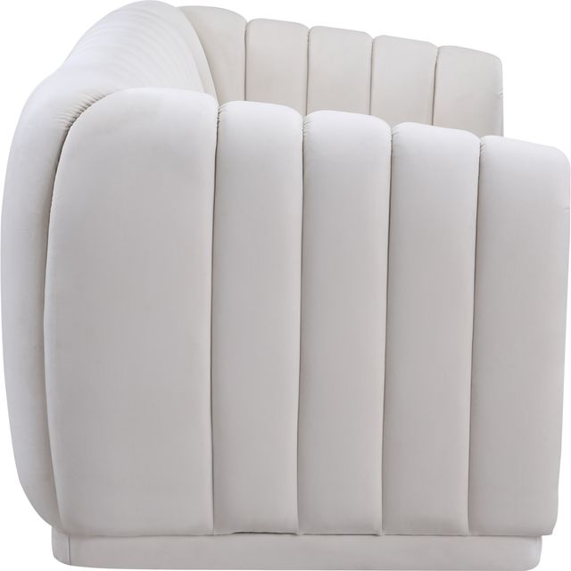 Meridian Furniture Dixie Cream Velvet Sofa-2