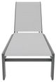 Telescope Casual Kendall Abalone/Graphite Aluminum/Fabric Outdoor Sling Stacking Armless Lay-Flat Chaise-1
