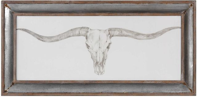 Uttermost® Ethan Harper Western Skull Mount Framed Print-0