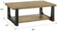 Emerald Home Sutton Place Caramel Cocktail Table with Cocoa Base-2