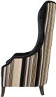 A & B Home Black/Brown Wingback Chair-1