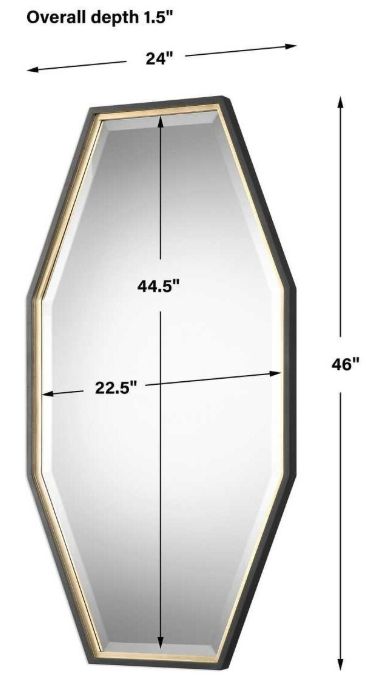 Uttermost® Savion Dark Charcoal Mirror-2