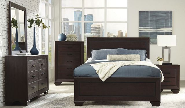 Coaster® Kauffman 5-Piece Dark Cocoa Queen Bedroom Set-0