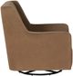 Linon Bernice Brown Swivel Rocking Chair-3