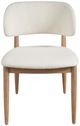 Universal Explore Home™ New Modern Juno Berber Snow/Natural Oak Side Chair-2