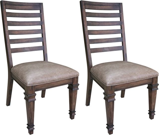 Coaster® Avenue 2-Piece Brown Side Chairs-2