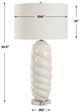Uttermost® Anneli White Swirl Table Lamp-2