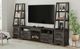 Elements International Park Ridge 4-Piece Charcoal Entertainment Unit with 82'' TV Console-1
