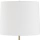 Uttermost® Rowland Black/White Buffet Lamp with Antique Brass Accent-5