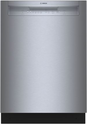 Bosch 100 Series 24" Stainless Steel Front Control Built In Dishwasher