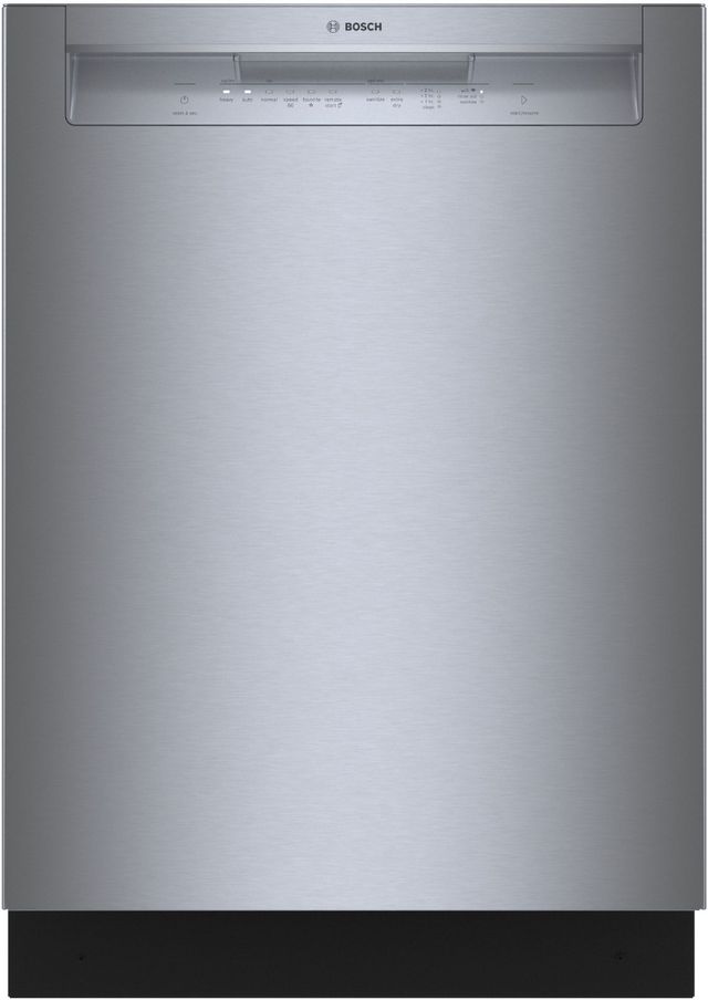 Bosch® 100 Series 24" Stainless Steel Front Control Built In Dishwasher