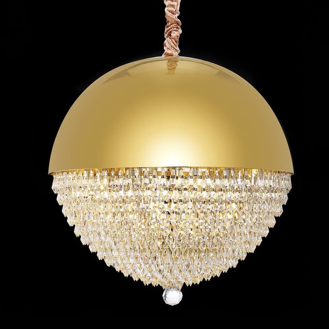 Michael Amini® Eclipse Gold Round LED Chandelier-1