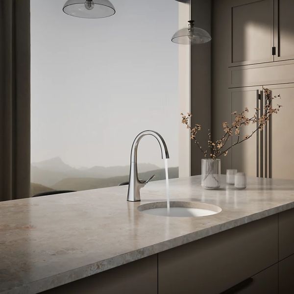 KOHLER® Graze® Polished Chrome Single-Handle Bar Sink Faucet-2