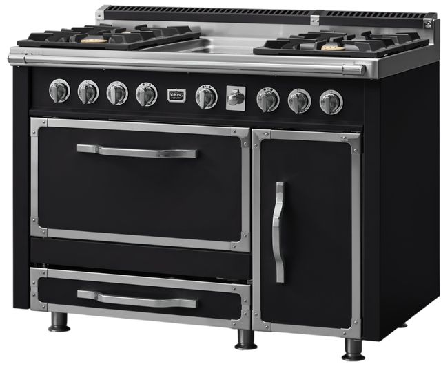 Viking® Tuscany 48" Onyx Pro Style Dual Fuel Range with Griddle-2
