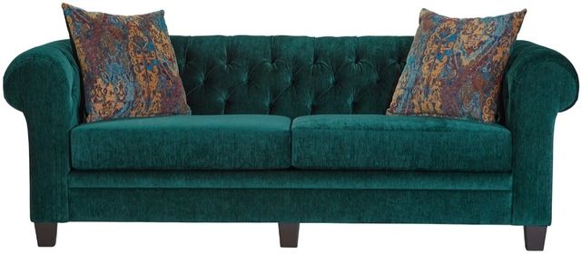 Hughes Furniture® 22700 Lush Peacock Sofa-0
